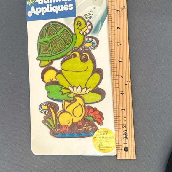 VTG 14 Rave Bathtub Appliqués Sheet Vinyl Retro Y2K Tub Safety Decals Frog Duck - Picture 15 of 16